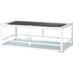 OiiBO Full Glass Front Opening Reptile Tank Terrarium, 35-gal