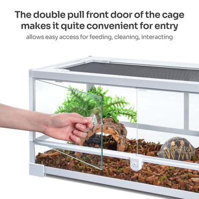 Show full view: OiiBO Reptile Glass Terrarium, White, 20-gal slide 6 of 8