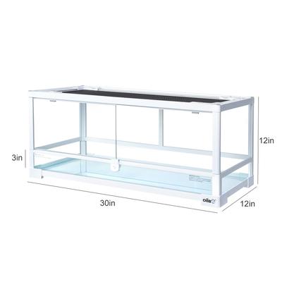 Show full view: OiiBO Reptile Glass Terrarium, White, 20-gal slide 3 of 8