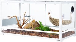 OiiBO Reptile Glass Terrarium, White, 64-gal
