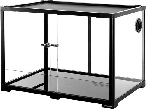 Show full view: OiiBO Tempered Glass Reptile Terrarium, Black, 34-gallon slide 2 of 8