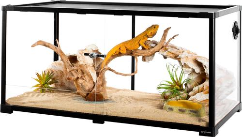 Show full view: OiiBO Tempered Glass Reptile Terrarium, Black, 50-gallon slide 2 of 8