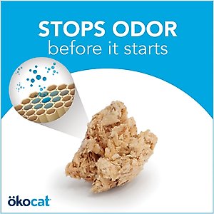 Okocat Original Premium Wood Clumping Cat Litter, 18.8-lb bag