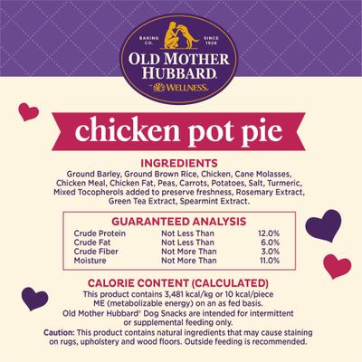 Show full view: Old Mother Hubbard by Wellness Classic Chicken Pot Pie Natural Mini Oven-Baked Biscuits Dog Treats, 20-oz bag slide 9 of 11