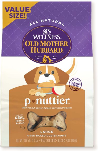 Old Mother Hubbard by Wellness Classic P-Nuttier Natural Large Oven-Baked Biscuits Dog Treats Old Mother Hubbard by Wellness Classic P-Nuttier Natural Large Oven-Baked Biscuits Dog Treats