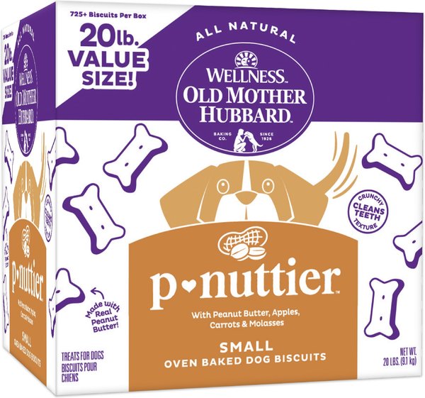 Old Mother Hubbard by Wellness P-Nutty Assorted Mix Natural Small Oven-Baked Biscuits Dog Treats