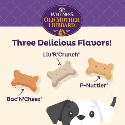 Show full view: Old Mother Hubbard by Wellness Classic Savory Mix Natural Mini Oven-Baked Biscuits Dog Treats, 20-oz bag slide 8 of 13