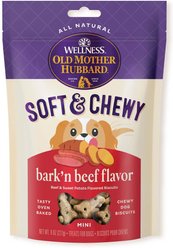 Old Mother Hubbard by Wellness Soft & Tasty Beef & Sweet Potato Natural Mini Oven-Baked Biscuits Dog Treats, 8-oz bag