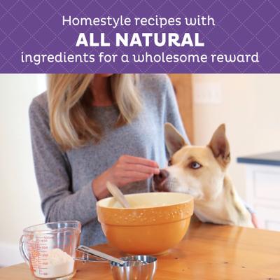 Show full view: Old Mother Hubbard by Wellness Wholesome Indulgences Peanut Butter Banana Natural Dog Treats, 10-oz bag slide 4 of 10