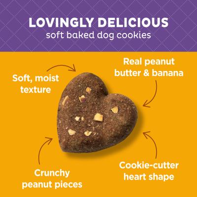 Show full view: Old Mother Hubbard by Wellness Wholesome Indulgences Peanut Butter Banana Natural Dog Treats, 10-oz bag slide 3 of 10