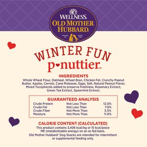 Old Mother Hubbard Winter Fun P-Nuttier Crunchy Dog Treats, 1-lb bag