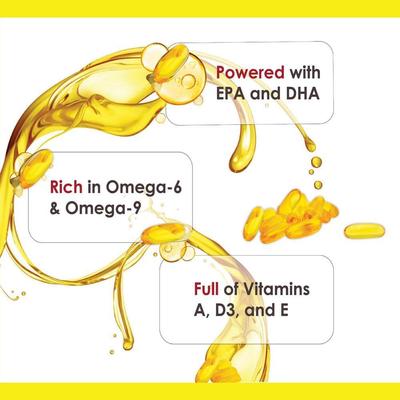 Show full view: Omega-Caps Extra Strength Skin Coat Joint Heart & Immune Health Softgel Capsules for Large Dogs, 250 count slide 7 of 12