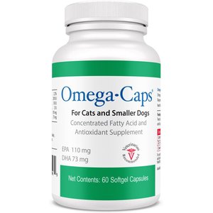 Omega-Caps Softgel Capsules for Cats & Small Dogs, 60 count