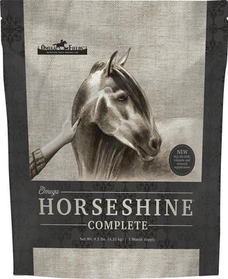 Show full view: Omega Fields Omega Horseshine Complete Powder Horse Supplement, 9.5-lb bag slide 1 of 3