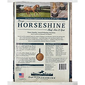 Omega Fields Omega Horseshine Hoof, Skin & Coat Powder Horse Supplement, 20-lb bag