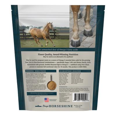 Show full view: Omega Fields Omega Horseshine Hoof, Skin & Coat Powder Horse Supplement, 4.5-lb bag slide 2 of 4