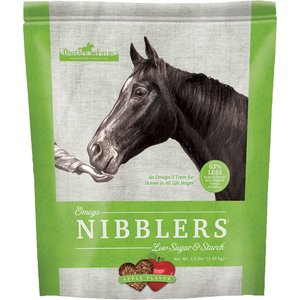 Omega Fields Omega Nibblers Low Sugar & Starch Apple Horse Treats, 3.5-lb bag