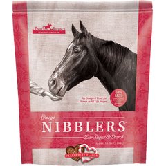 Omega Fields Omega Nibblers Low Sugar & Starch Peppermint Flavor Chews Horse Supplement, 3.5-lb bag