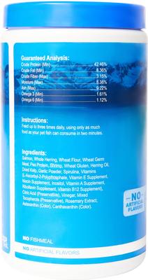 Show full view: Omega One Large Marine Pellets with Garlic Fish Food, 20-oz jar slide 2 of 3