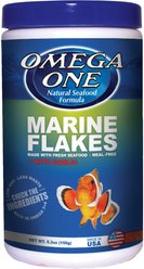 Omega One Marine Flakes with Garlic Fish Food, 5.3-oz jar