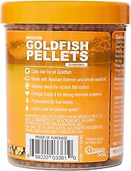 Omega One Medium Sinking Goldfish Pellets Fish Food, 4.2-oz jar slide 2 of 3