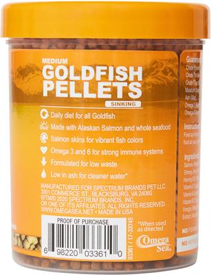 Omega One Medium Sinking Goldfish Pellets Fish Food