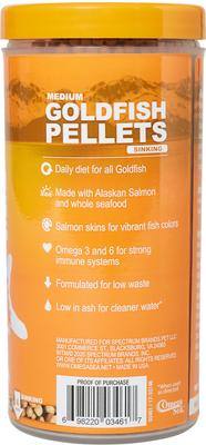 Show full view: Omega One Medium Sinking Goldfish Pellets Fish Food, 8-oz jar slide 2 of 7