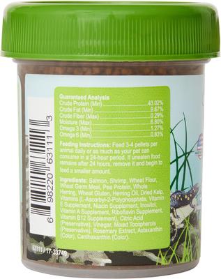 Show full view: Omega One Newt & Salamander Sinking Pellets Food, 1.2-oz jar slide 2 of 4