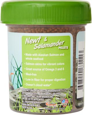 Show full view: Omega One Newt & Salamander Sinking Pellets Food, 1.2-oz jar slide 3 of 4