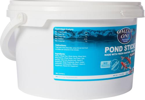 Show full view: Omega One Pond Sticks Goldfish & Koi Fish Food, 1.1-lb jar slide 2 of 3