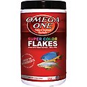 Omega One Super Color Flakes Tropical Fish Food, 5.3-oz jar