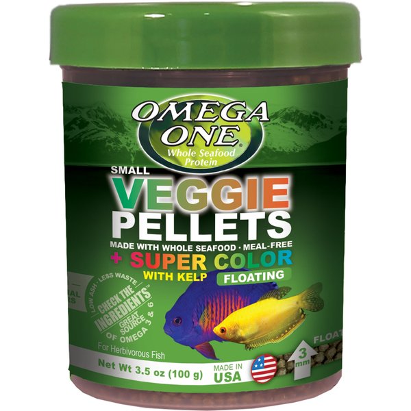 Omega One Super Veggie Kelp Pellets Floating Algae Grazers Fish Food