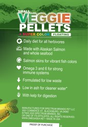 Omega One Super Veggie Kelp Pellets Floating Algae Grazers Fish Food, 3.5-oz jar slide 2 of 3