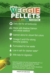 Omega One Super Veggie Kelp Pellets Floating Algae Grazers Fish Food, 6.5-oz jar slide 2 of 3