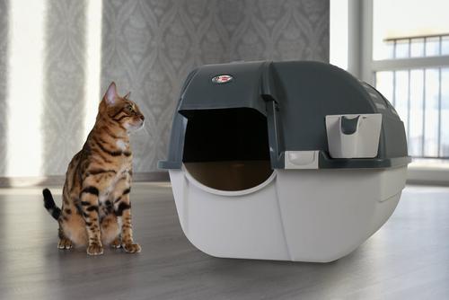 Show full view: Omega Paw Easy Fill Roll 'n Clean Cat Litter Box, Regular slide 3 of 7