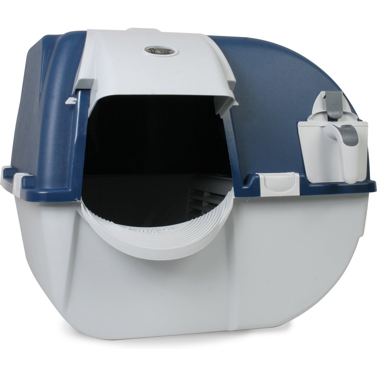 Omega Paw Roll 'N Clean Complete Self Cleaning Cat Litter Box, Large