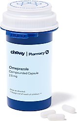 Omeprazole Compounded Capsule, 2.5 mg, 60 capsules for Veterinary use