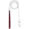 Show in main carousel: OmniPet Chain Dog Leash with Leather Handle, Heavyweight, 4-ft, Brown slide 1 of 3