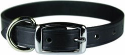 OmniPet Latigo Leather Dog Collar, Black, 18-in