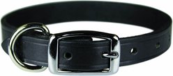 OmniPet Latigo Leather Dog Collar, Black, 20-in