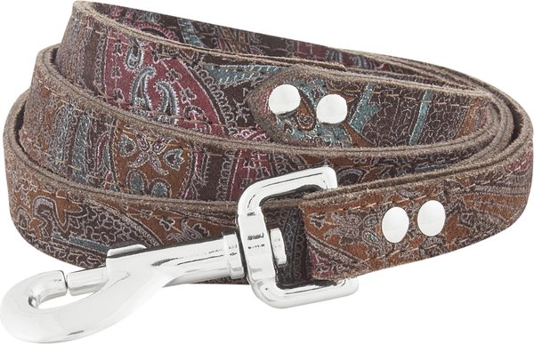 Dog Leash Omnipet Paisley Leather Dog Collar OMNIPET Paisley
