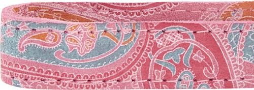 Show full view: OmniPet Paisley Leather Dog Leash, Pink, 4-ft, 3/4-in slide 5 of 7