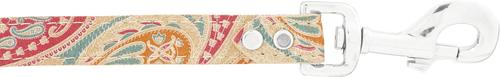 Show full view: OmniPet Paisley Leather Dog Leash, Sand, 4-ft, 3/4-in slide 4 of 8