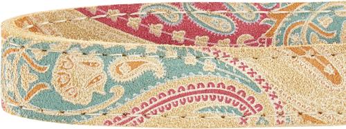 Show full view: OmniPet Paisley Leather Dog Leash, Sand, 4-ft, 3/4-in slide 6 of 8