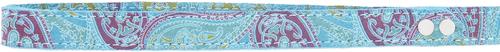 Show full view: OmniPet Paisley Leather Dog Leash, Turquoise, 4-ft, 3/4-in slide 5 of 8