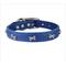 Show in main carousel: OmniPet Signature Leather Bone Dog Collar, Blue, 18-in slide 1 of 6