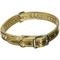 Show in main carousel: OmniPet Signature Leather Crystal Dog Collar, Metallic Gold, 14-in slide 3 of 5