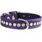 Show in main carousel: OmniPet Signature Leather Crystal Dog Collar, Purple, 14-in slide 1 of 4