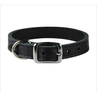 OmniPet Signature Leather Dog Collar, Black, 12-in slide 1 of 3