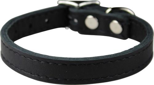 Show full view: OmniPet Signature Leather Dog Collar, Black, 12-in slide 3 of 6